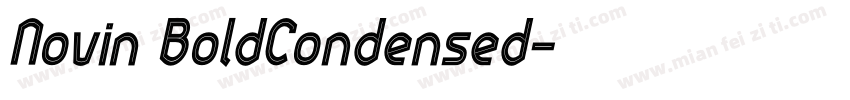Novin BoldCondensed字体转换